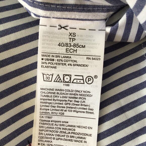 Banana Republic Quinn Boy Lip Print Striped Shirt  Sz XS - Picture 8 of 8